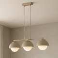 BRILAGI - Závesný luster na lanku COSMO 3xE27/60W/230V béžová/zlatá