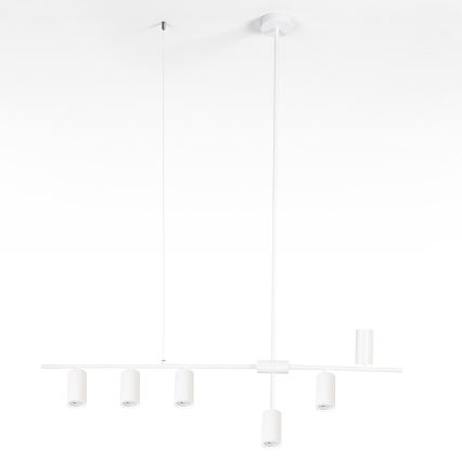 Brilagi - Závesný luster na lanku CRANE 6xGU10/30W/230V biela
