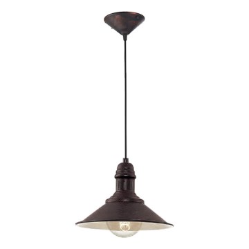 Brilagi - Závesný luster na lanku FORGE 1xE27/60W/230V pr. 22 cm hnedý