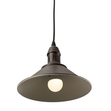 BRILAGI - Závesný luster na lanku FORGE 1xE27/60W/230V pr. 22 cm hnedý