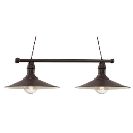 Brilagi - Závesný luster na lanku FORGE 2xE27/60W/230V čierna