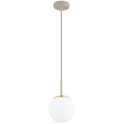 Brilagi - Závesný luster na lanku MILO ECRU 1xE27/60W/230V béžová/zlatá