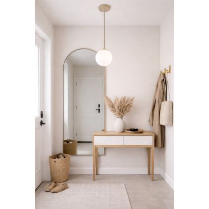 Brilagi - Závesný luster na lanku MILO ECRU 1xE27/60W/230V béžová/zlatá