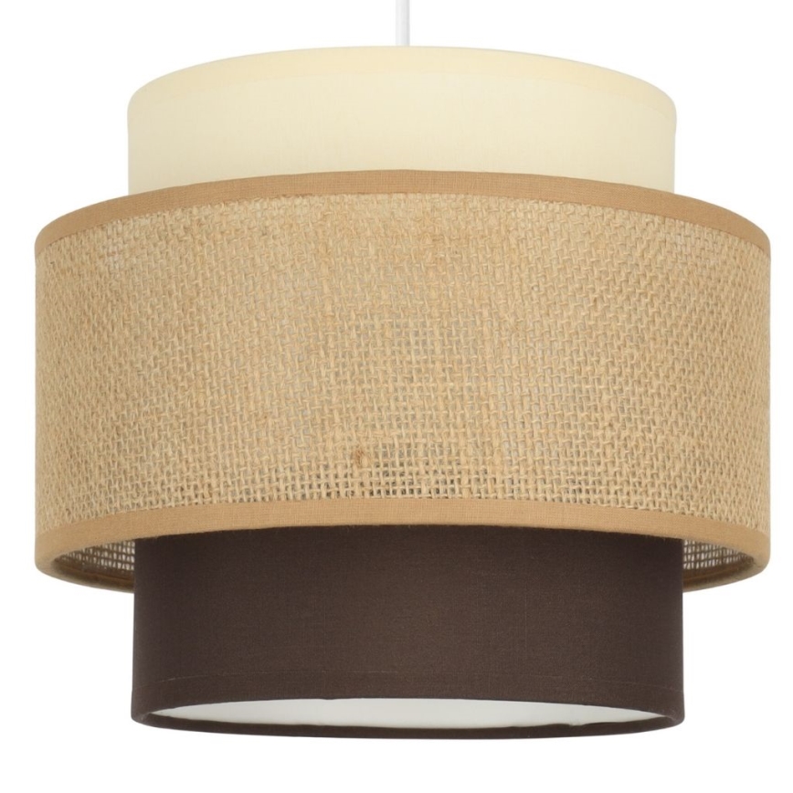 Brilagi - Závesný luster na lanku RESNA 1xE27/60W/230V pr. 20 cm béžová/čierna