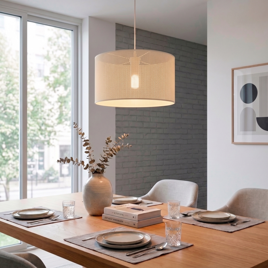 BRILAGI - Závesný luster na lanku SIRIJA MODERN 1xE27/60W/230V priemer 35 cm krémový