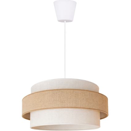 Brilagi - Závesný luster na lanku SPACE 1xE27/60W/230V pr. 40 cm béžová/krémová