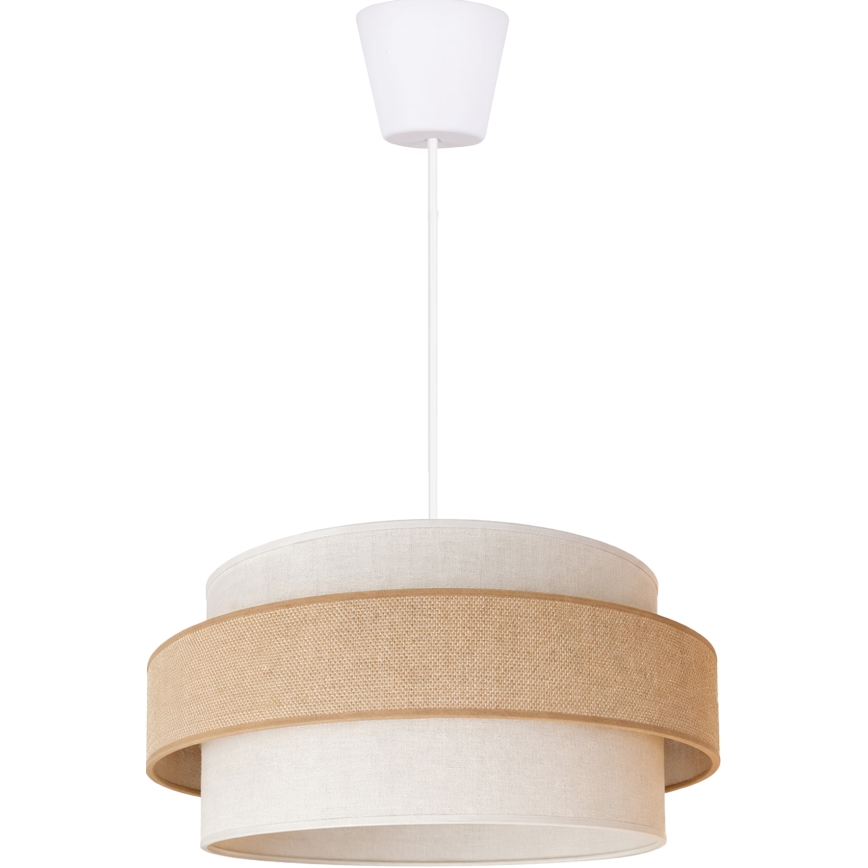 Brilagi - Závesný luster na lanku SPACE 1xE27/60W/230V pr. 40 cm béžová/krémová