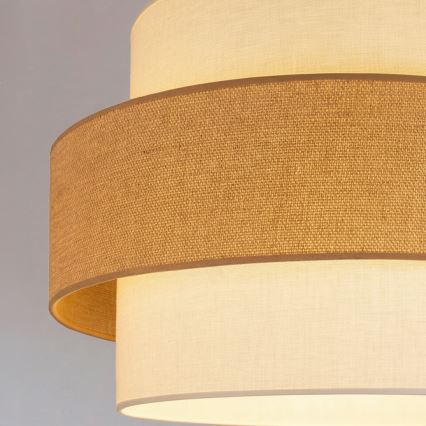 Brilagi - Závesný luster na lanku SPACE 1xE27/60W/230V pr. 40 cm béžová/krémová