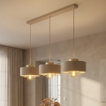 Brilagi - Závesný luster na lanku SPRING 3xE27/60W/230V béžová/zlatá