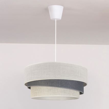 Brilagi - Závesný luster na lanku TRIO 1xE27/60W/230V pr. 40 cm krémová/sivá