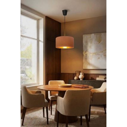 Brilagi - Závesný luster na lanku VELVET 1xE27/60W/230V priemer 40 cm béžová/zlatá