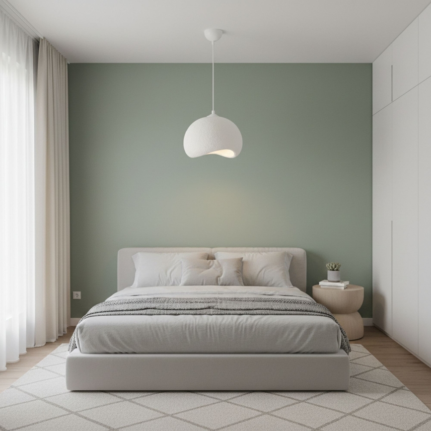 Brilagi - Závesný luster na lanku WABI SABI 1xE27/40W/230V pr. 34 cm biely