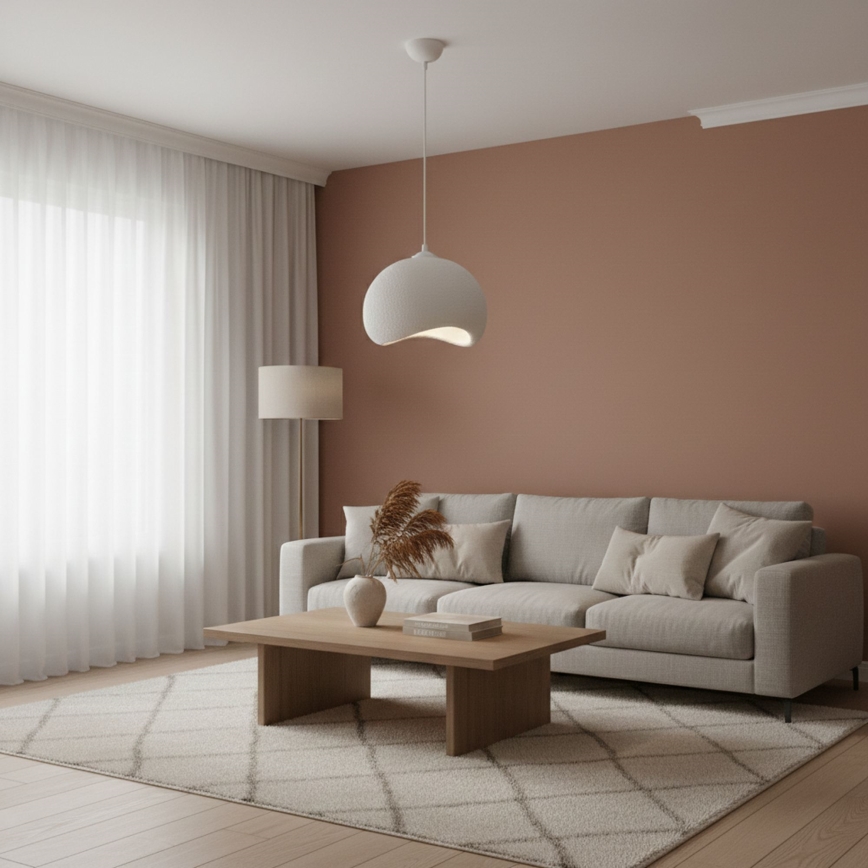 Brilagi - Závesný luster na lanku WABI SABI 1xE27/40W/230V pr. 34 cm biely