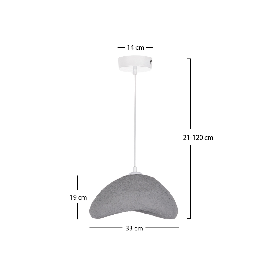 Brilagi - Závesný luster na lanku WABI SABI 1xE27/40W/230V, priemer 33 cm, sivá