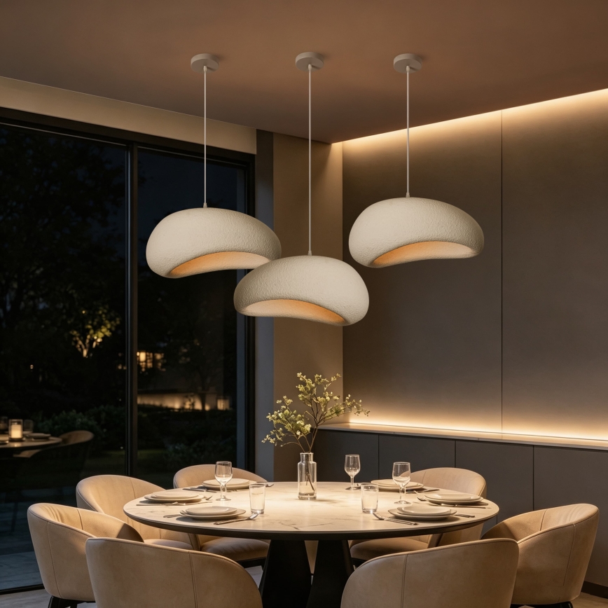 BRILAGI - Závesný luster na lanku WABI SABI 1xE27/60W/230V pr. 50 cm biela