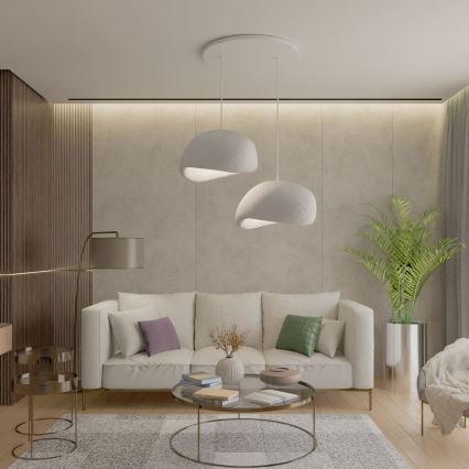 Brilagi - Závesný luster na lanku WABI SABI 2xE27/40W/230V biela