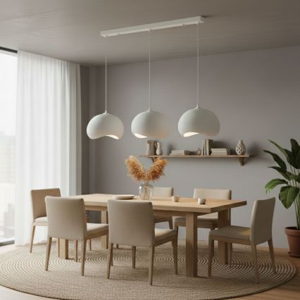 Brilagi - Závesný luster na lanku WABI SABI 3xE27/40W/230V biela