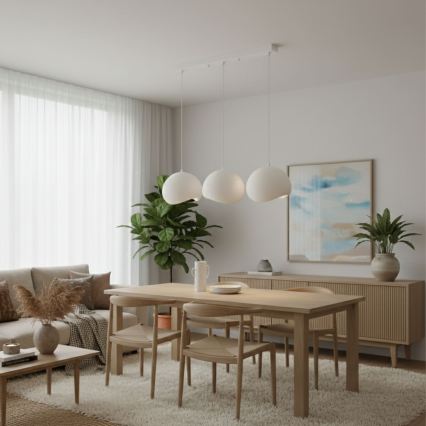 Brilagi - Závesný luster na lanku WABI SABI 3xE27/40W/230V biela