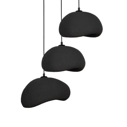 Brilagi - Závesný luster na lanku WABI SABI 3xE27/40W/230V priemer 60 cm čierna