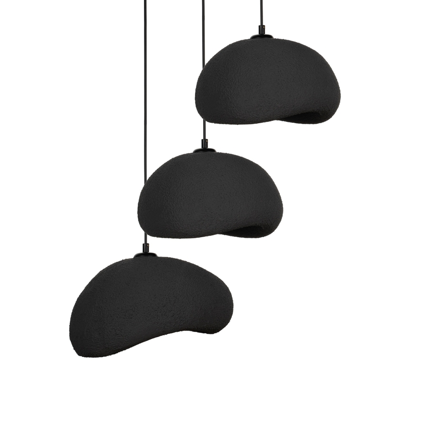 Brilagi - Závesný luster na lanku WABI SABI 3xE27/40W/230V priemer 60 cm čierna