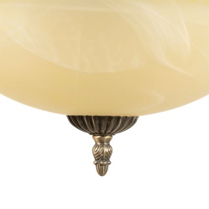 BRILAGI - Závesný luster na reťazi DAHLIA 9xE27/40W/230V, priemer 74 cm, mosadz