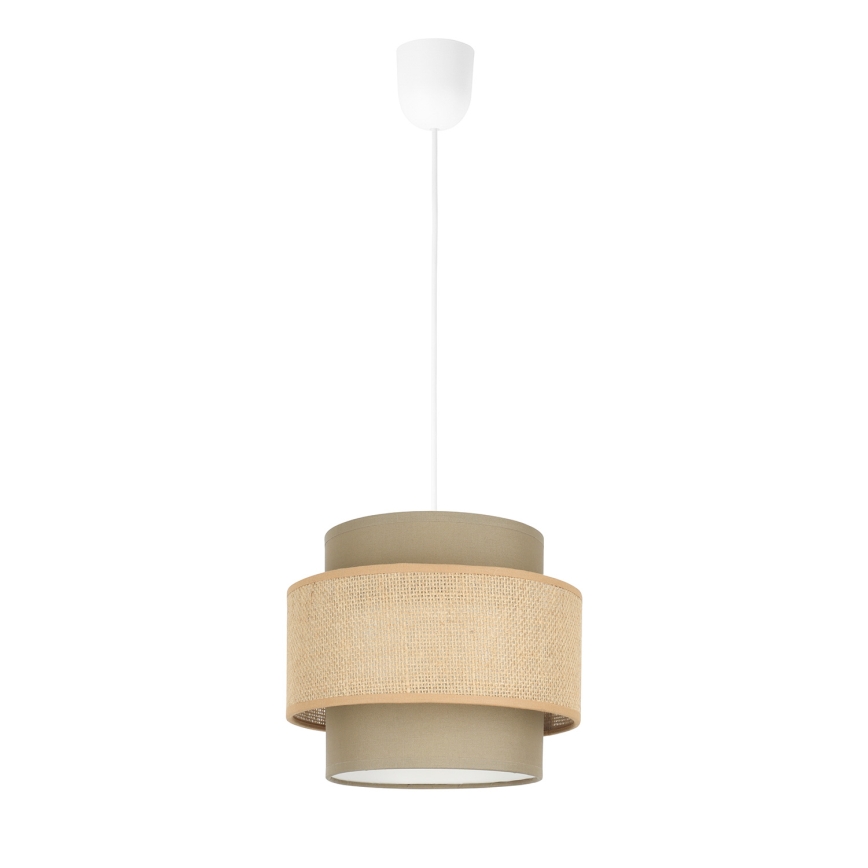 Brilagi - Závesný luster RESNA 1xE27/60W/230V pr. 20 cm hnedá/béžová