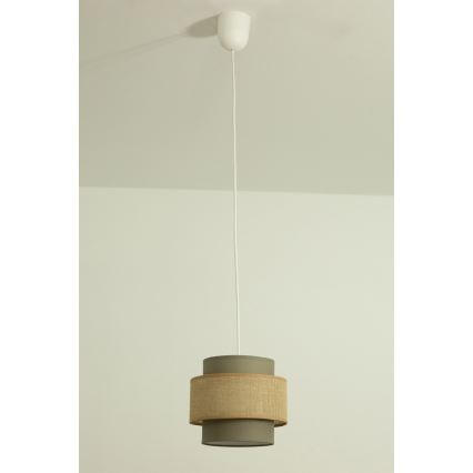 Brilagi - Závesný luster RESNA 1xE27/60W/230V pr. 20 cm hnedá/béžová