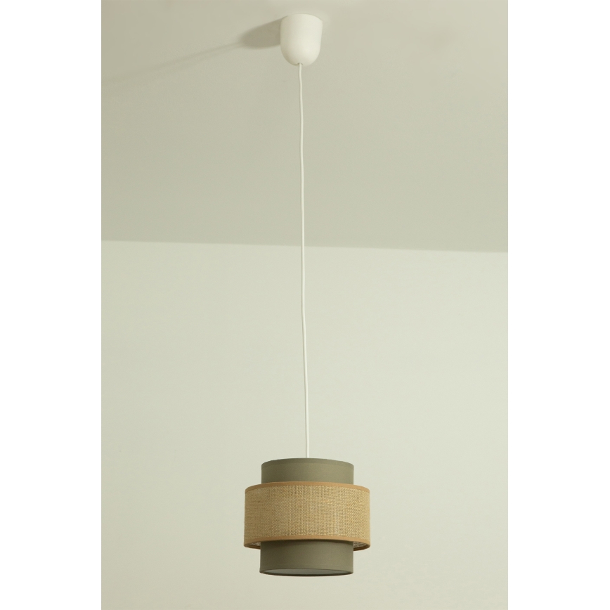 Brilagi - Závesný luster RESNA 1xE27/60W/230V pr. 20 cm hnedá/béžová