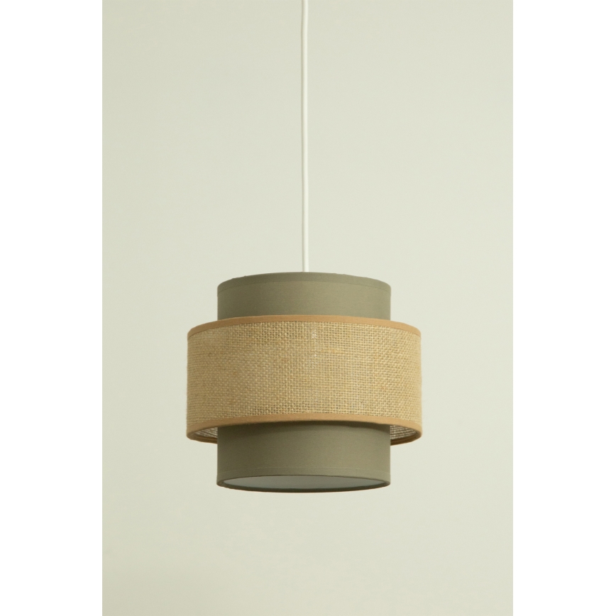 Brilagi - Závesný luster RESNA 1xE27/60W/230V pr. 20 cm hnedá/béžová