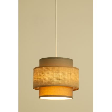 Brilagi - Závesný luster RESNA 1xE27/60W/230V pr. 20 cm hnedá/béžová