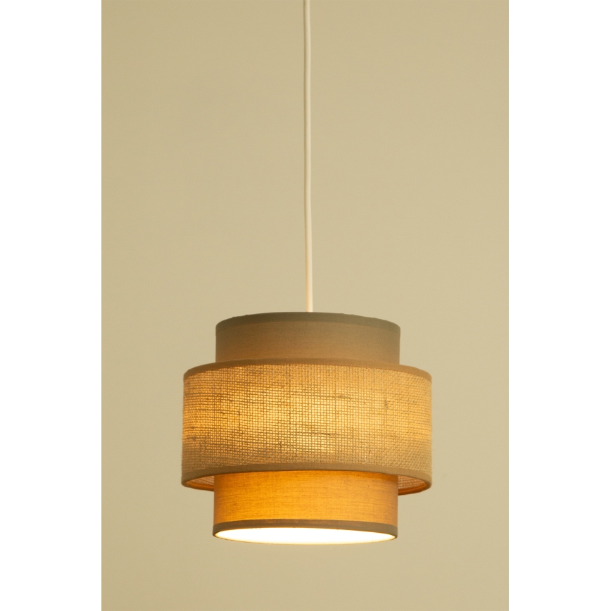 Brilagi - Závesný luster RESNA 1xE27/60W/230V pr. 20 cm hnedá/béžová