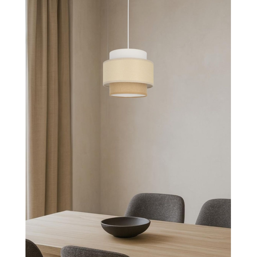 Brilagi - Závesný luster RESNA 1xE27/60W/230V, priemer 20 cm, krémová/béžová