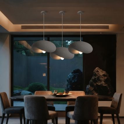 BRILAGI - Závesný luster s lankom WABI SABI 1xE27/60W/230V, priemer 40 cm, šedý