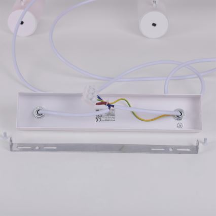 Brilagi - Závesný luster SELE 6xGU10/30W/230V biela/dubový dekor