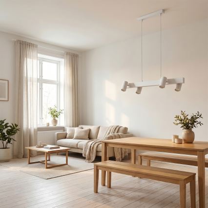 Brilagi - Závesný luster SELE na lanku 4xGU10/30W/230V biely