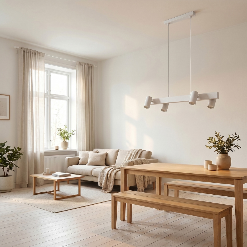 Brilagi - Závesný luster SELE na lanku 4xGU10/30W/230V biely