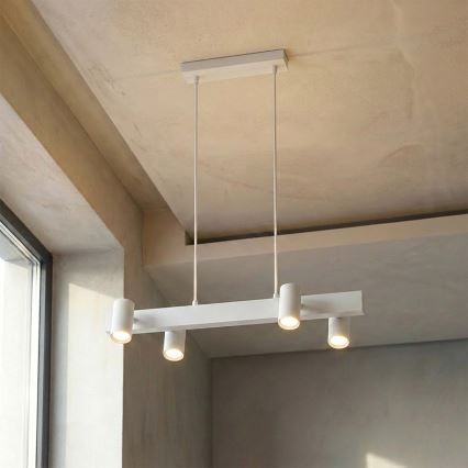 Brilagi - Závesný luster SELE na lanku 4xGU10/30W/230V biely