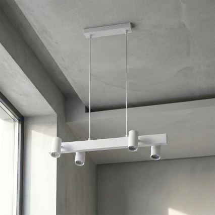 Brilagi - Závesný luster SELE na lanku 4xGU10/30W/230V biely