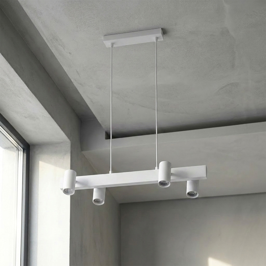 Brilagi - Závesný luster SELE na lanku 4xGU10/30W/230V biely