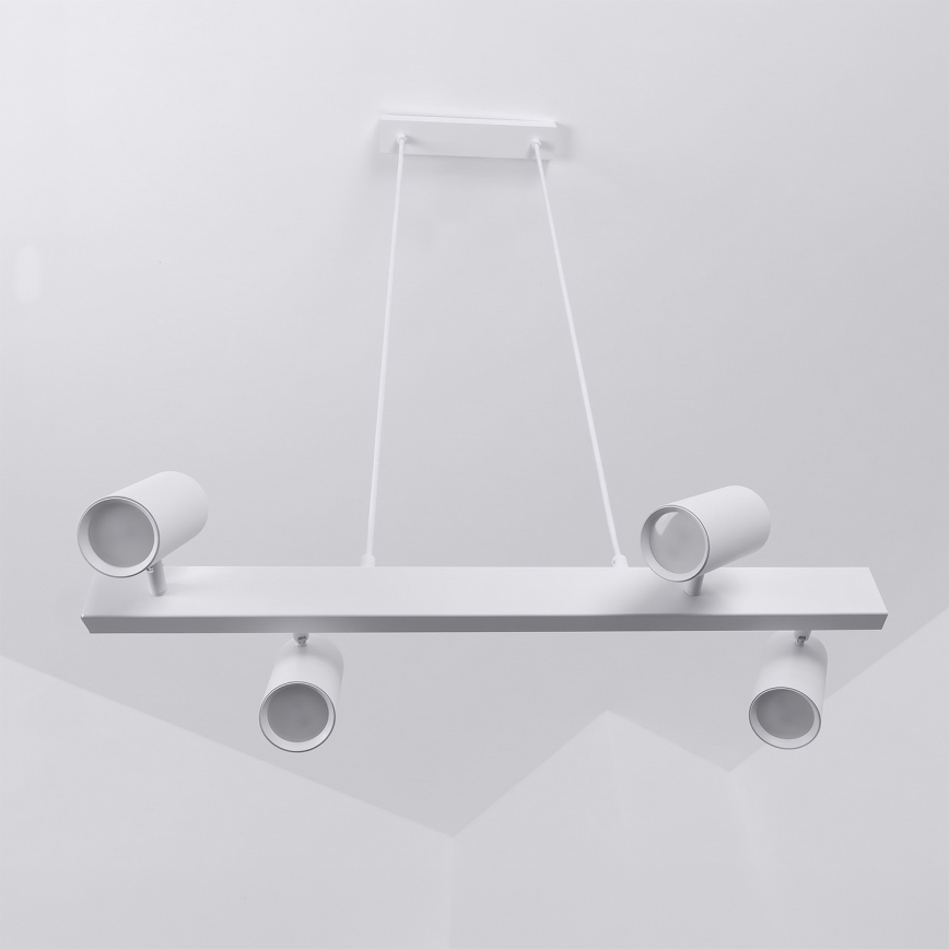 Brilagi - Závesný luster SELE na lanku 4xGU10/30W/230V biely