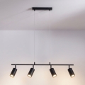 Brilagi - Závesný luster SELE na lanku 4xGU10/30W/230V čierny