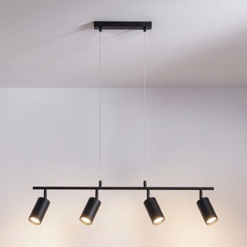 Brilagi - Závesný luster SELE na lanku 4xGU10/30W/230V čierny