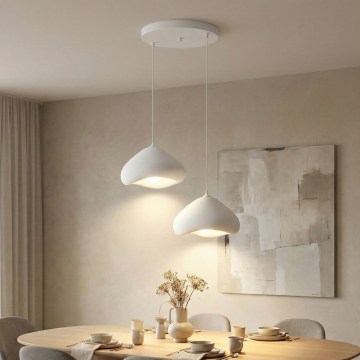 Brilagi - Závesný luster WABI SABI na lankách, 2xE27/40W/230V, priemer 45 cm, biela