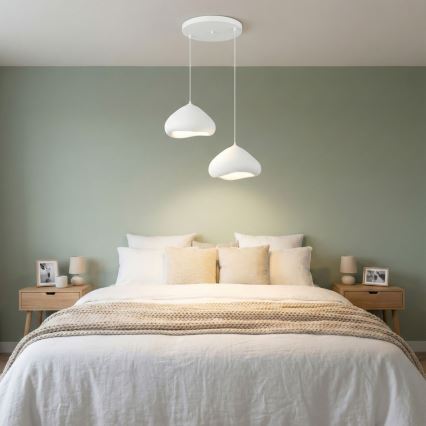 Brilagi - Závesný luster WABI SABI na lankách, 2xE27/40W/230V, priemer 45 cm, biela