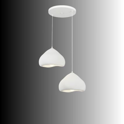 Brilagi - Závesný luster WABI SABI na lankách, 2xE27/40W/230V, priemer 45 cm, biela