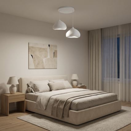 Brilagi - Závesný luster WABI SABI na lankách, 2xE27/40W/230V, priemer 45 cm, biela