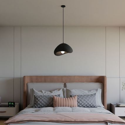 Brilagi - Závesný luster WABI SABI na lanku 1xE27/40W/230V čierna