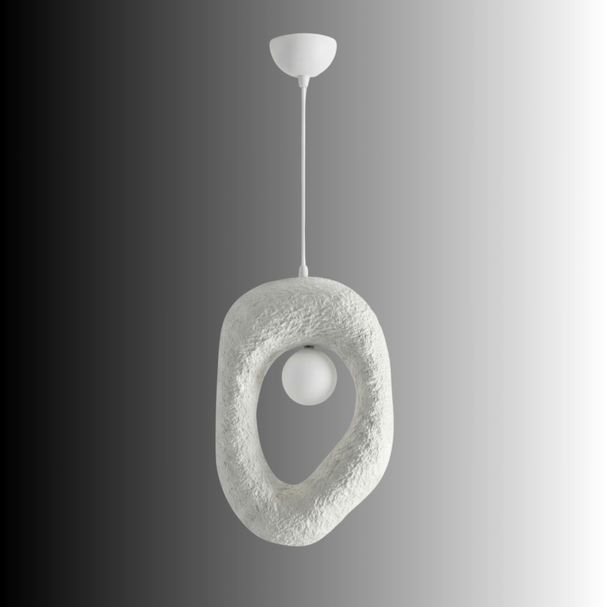 Brilagi - Závesný luster WABI SABI na lanku 1xG9/8W/230V, biely