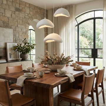 Brilagi - Závesný luster WABI SABI na lanku 3xE27/40W/230V pr. 82 cm biely