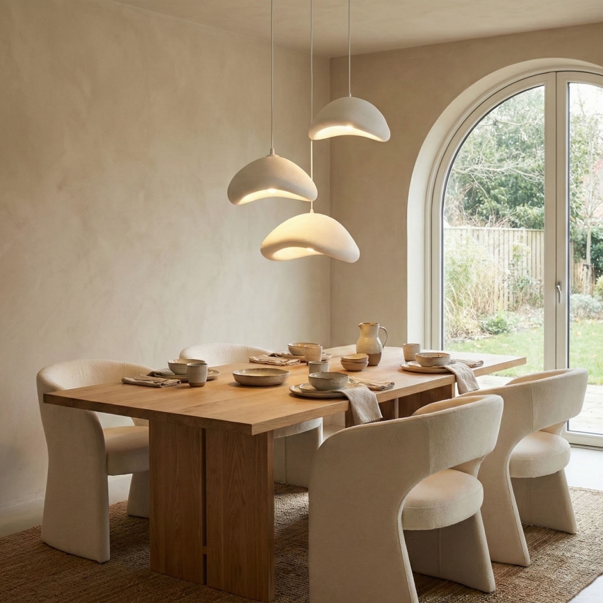 Brilagi - Závesný luster WABI SABI na lanku 3xE27/40W/230V pr. 82 cm biely